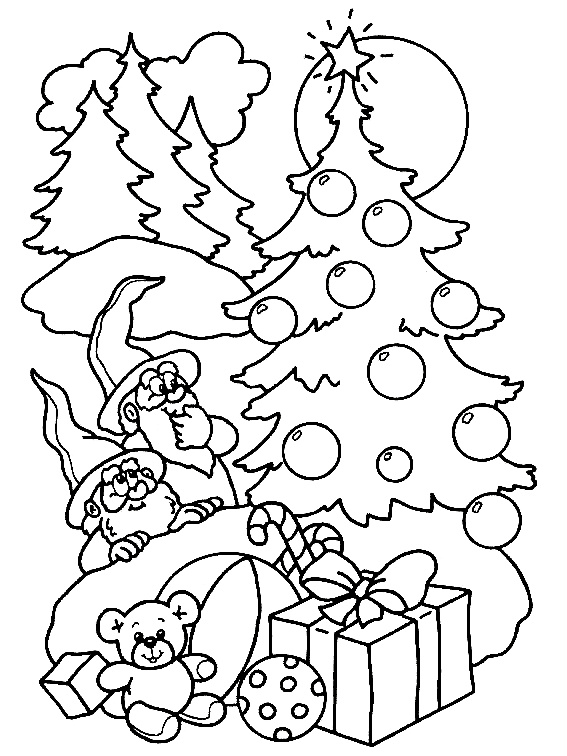 Christmas coloring pages