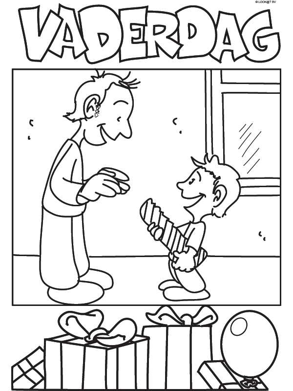 Fatherday coloring pages