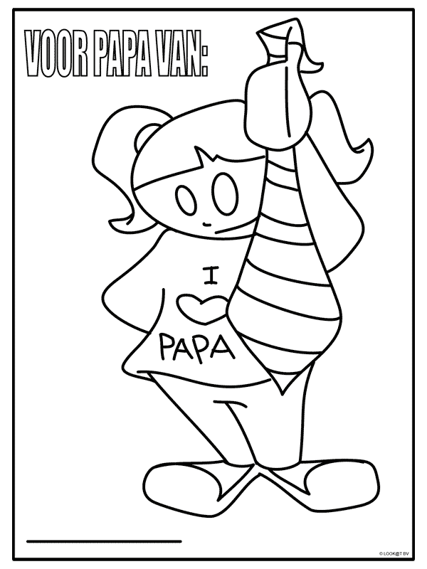 Fatherday coloring pages