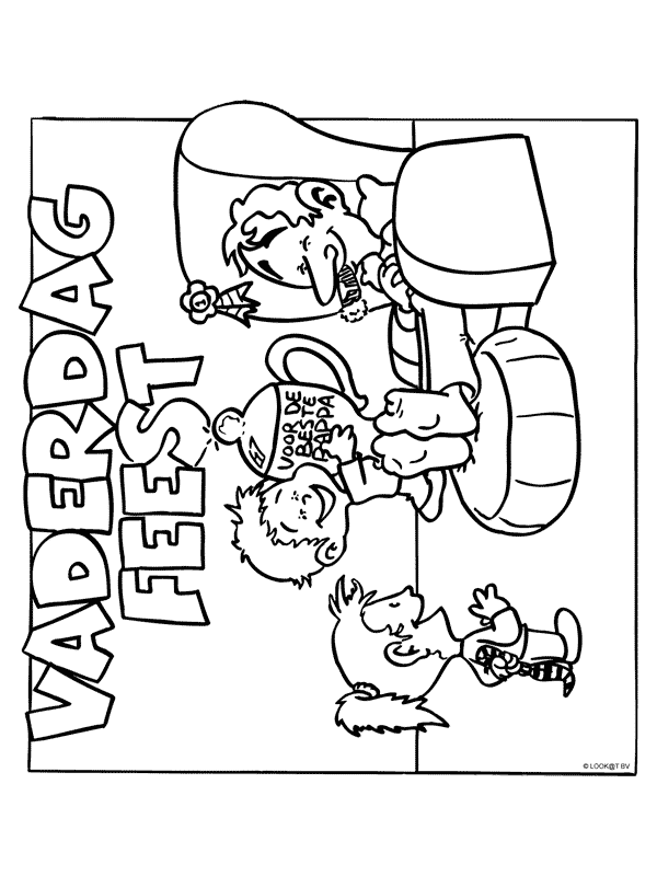 Fatherday coloring pages