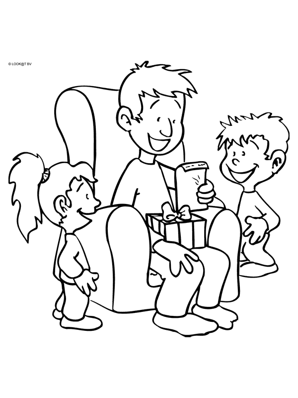 Fatherday coloring pages