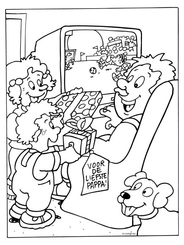 Fatherday coloring pages