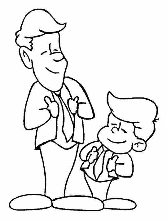 Fatherday coloring pages