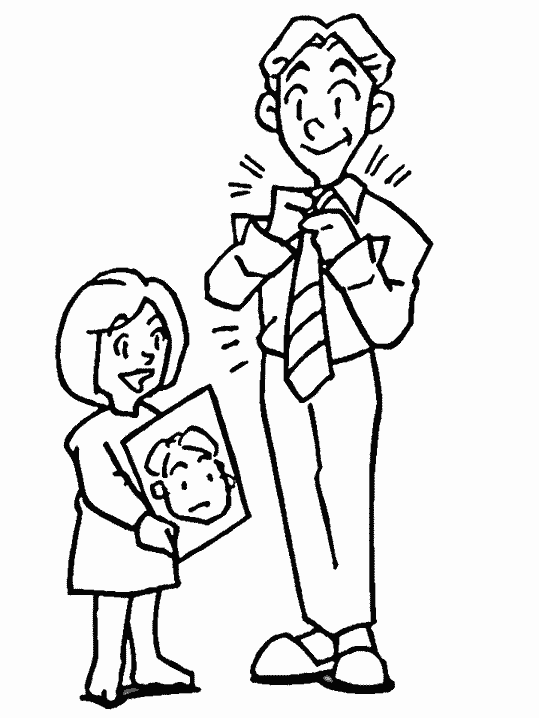 Fatherday coloring pages