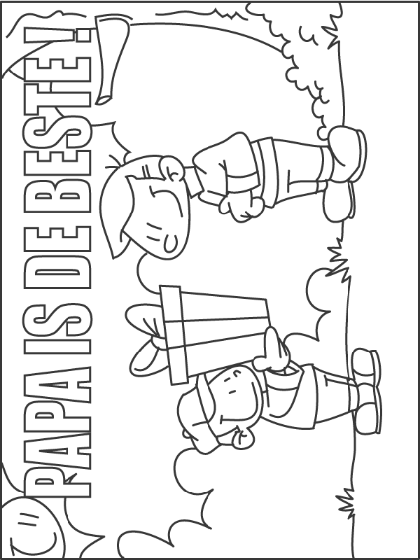 Fatherday coloring pages