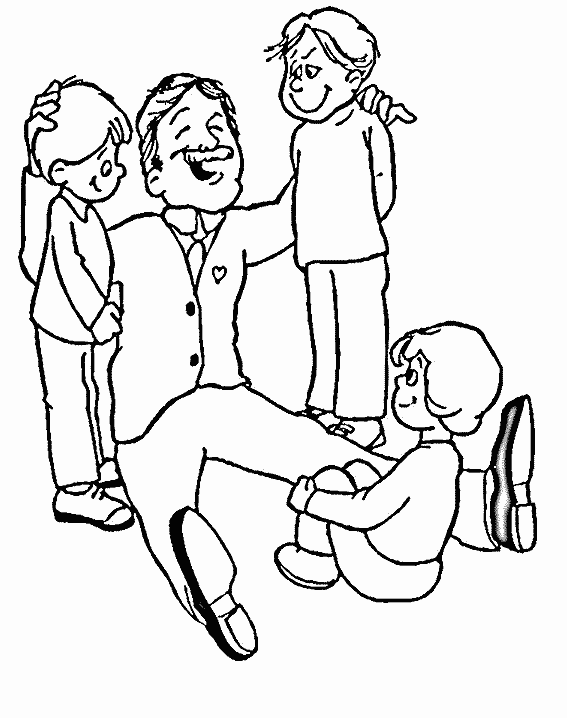 Fatherday coloring pages