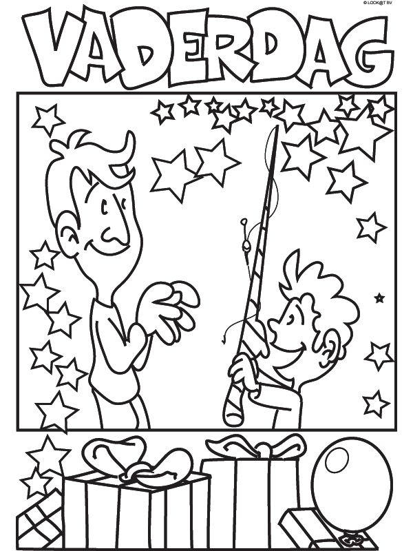 Fatherday coloring pages