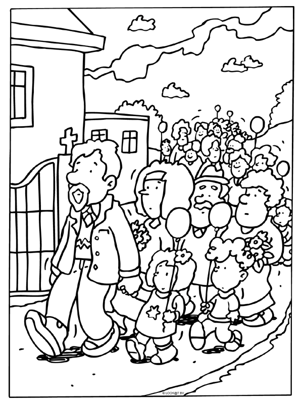 Funeral coloring pages