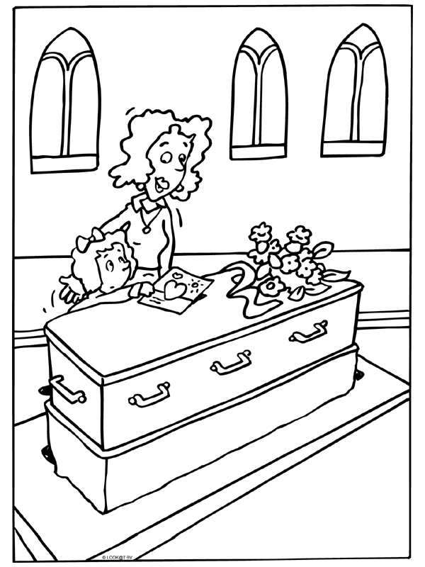 Funeral coloring pages