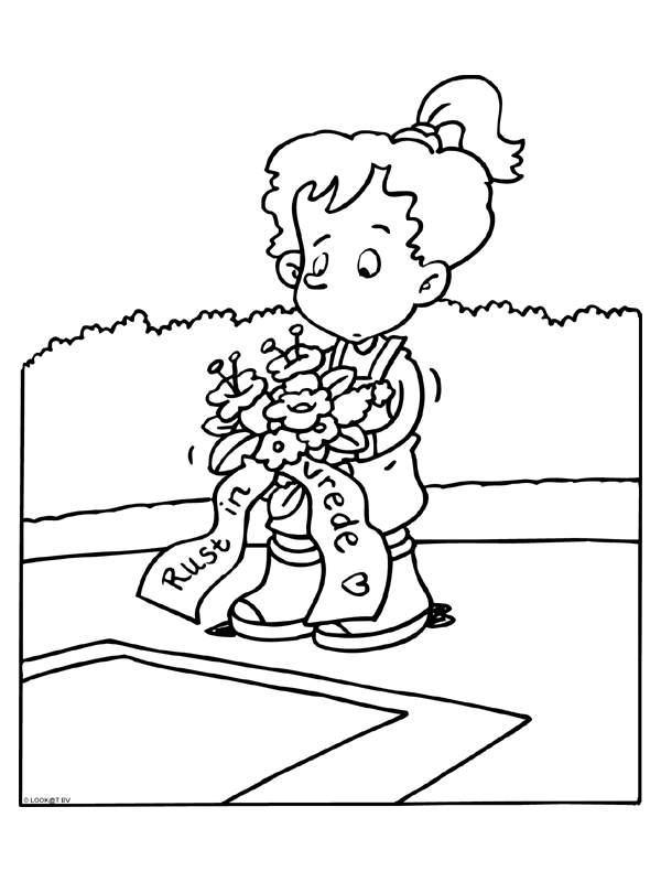 Funeral coloring pages