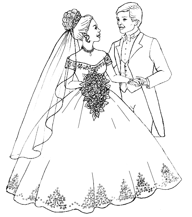 Marry coloring pages