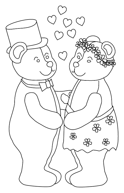 Marry coloring pages