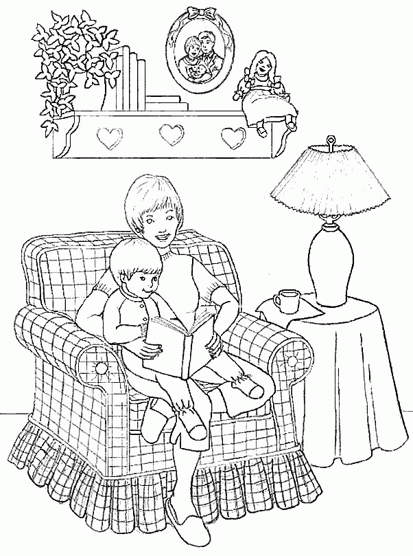 Motherday coloring pages