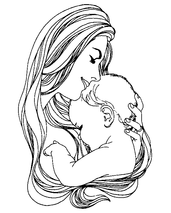 Motherday coloring pages