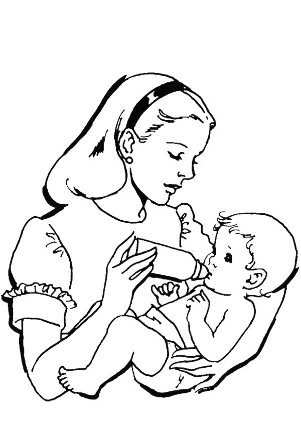 Motherday coloring pages