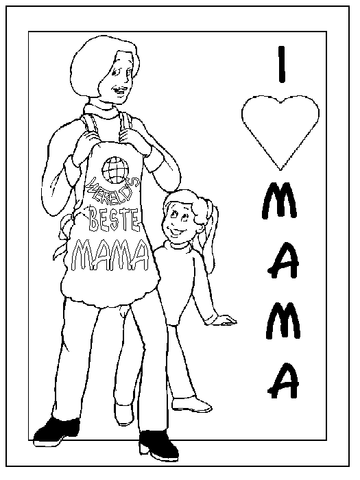 Motherday coloring pages