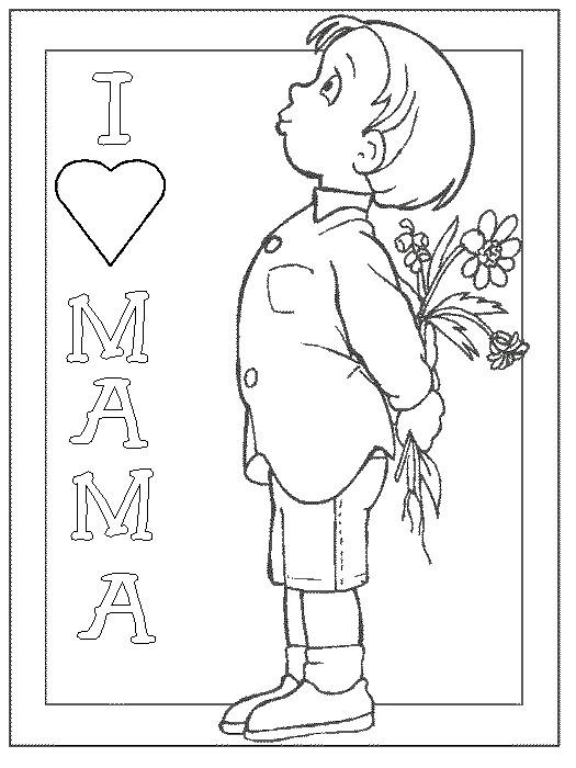 Motherday coloring pages