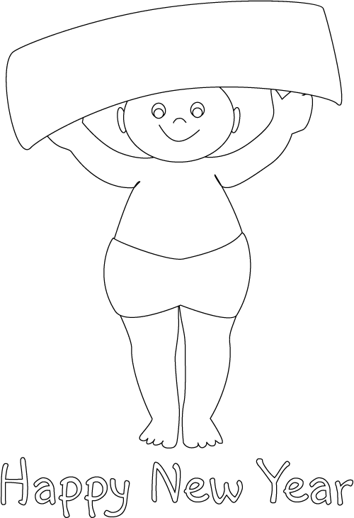 New year coloring pages