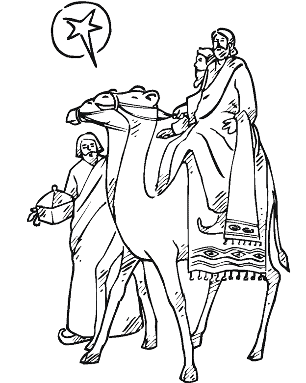 Three kings coloring pages