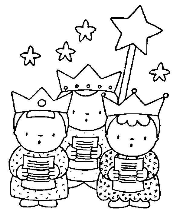 Three kings coloring pages