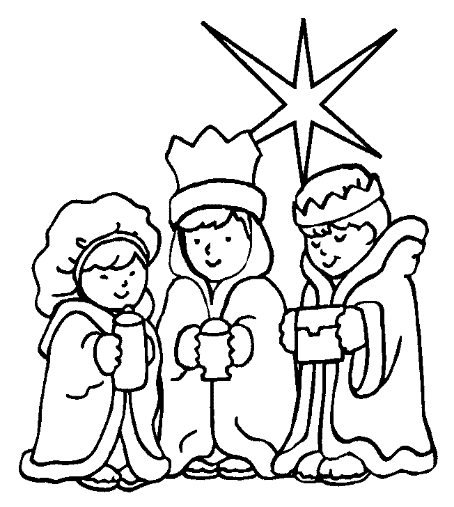 Three kings coloring pages