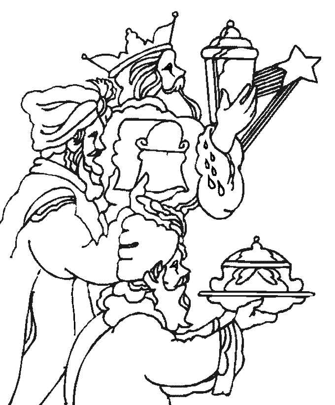 Three kings coloring pages