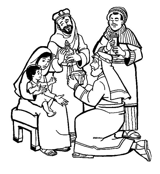 Three kings coloring pages