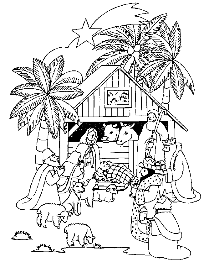 Three kings coloring pages