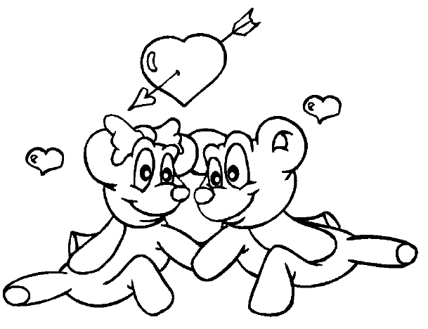 Valentine coloring pages