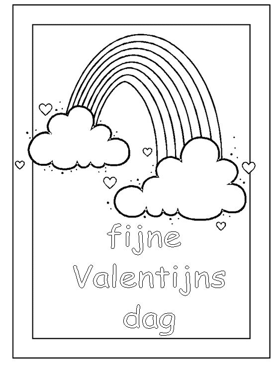 Valentine coloring pages