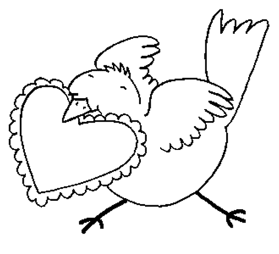 Valentine coloring pages