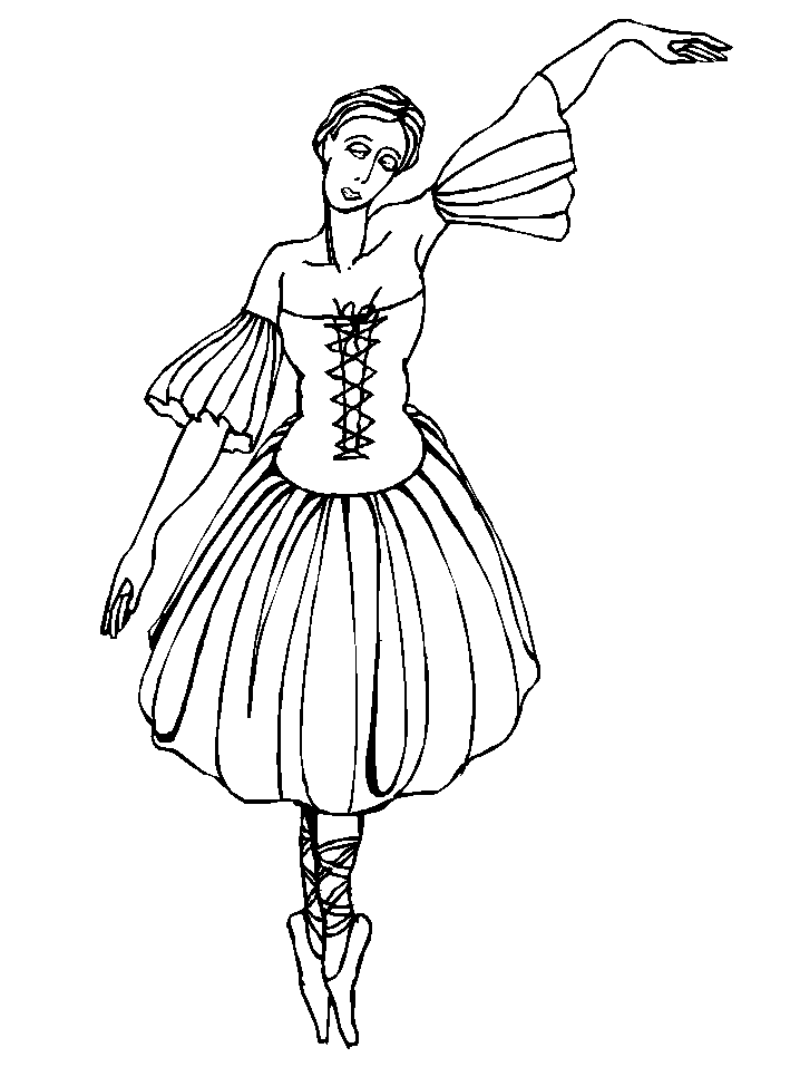 Ballet coloring pages