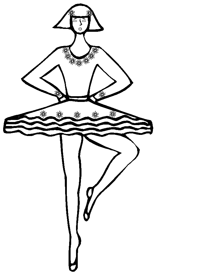 Ballet coloring pages