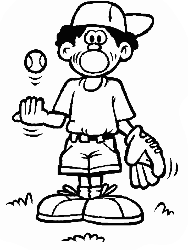 Baseball coloring pages