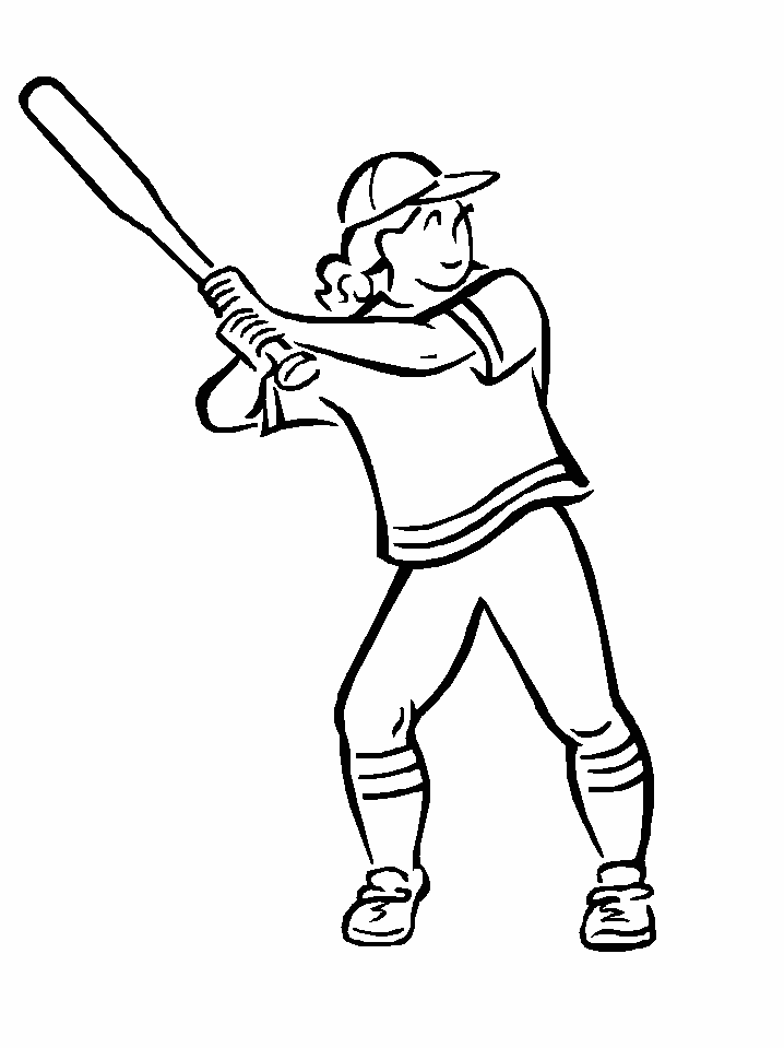 Baseball coloring pages