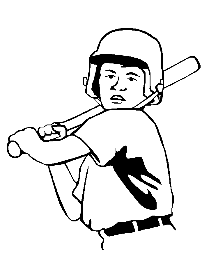 Baseball coloring pages