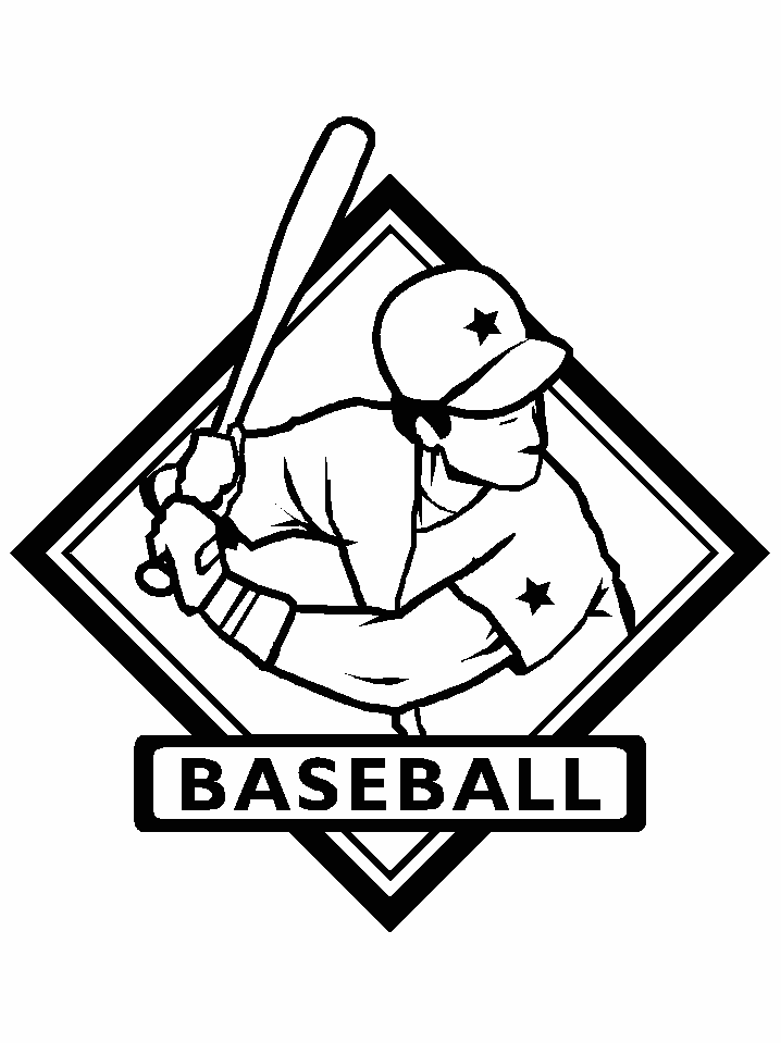 Baseball coloring pages