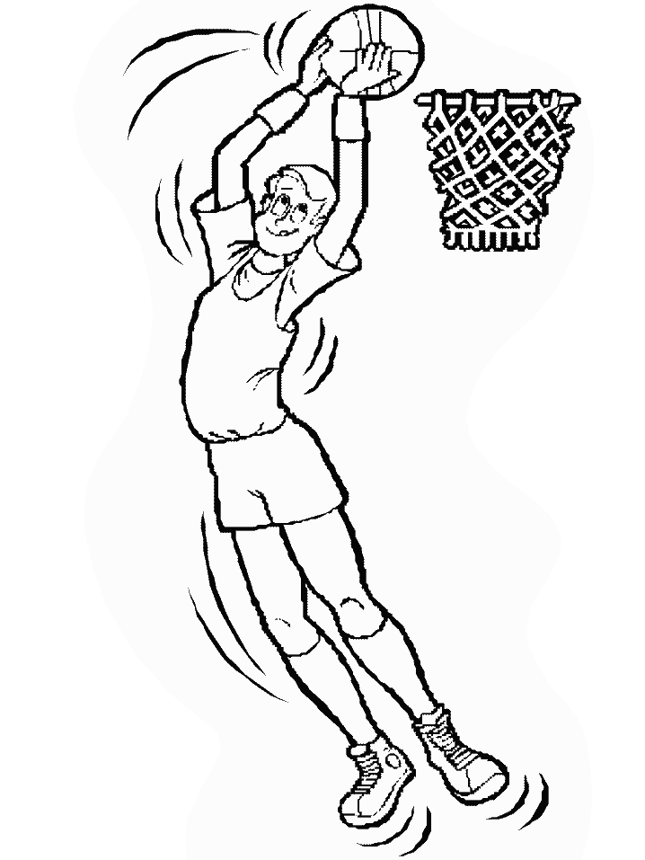 Basketball coloring pages