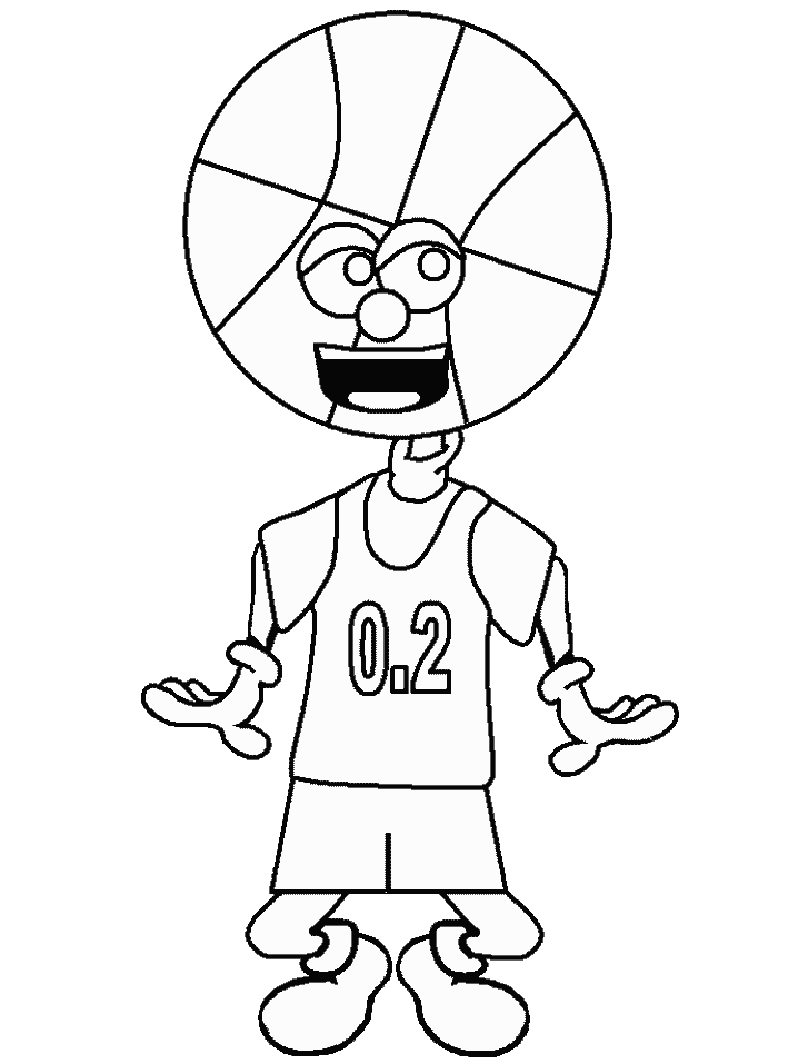 Basketball coloring pages