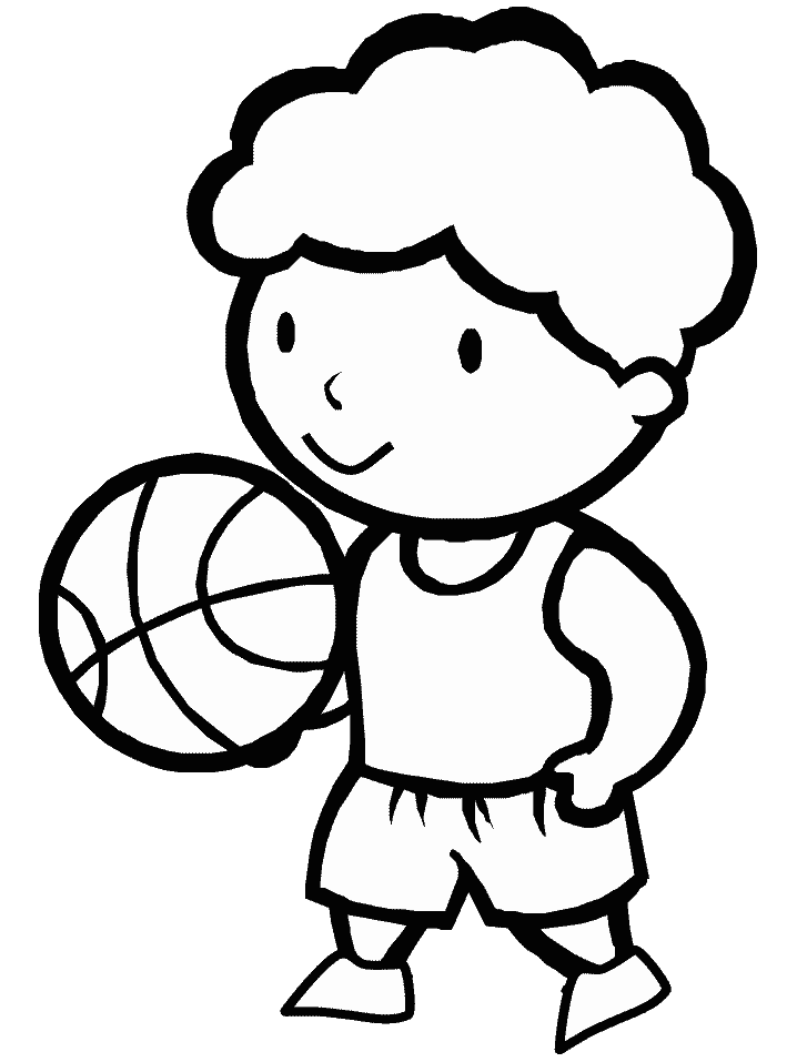 Basketball coloring pages