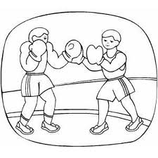 Boxing coloring pages