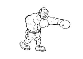 Boxing coloring pages