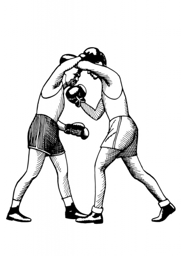 Boxing coloring pages