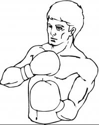 Boxing coloring pages