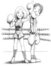 Boxing coloring pages