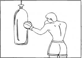 Boxing coloring pages