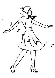 Dance coloring pages