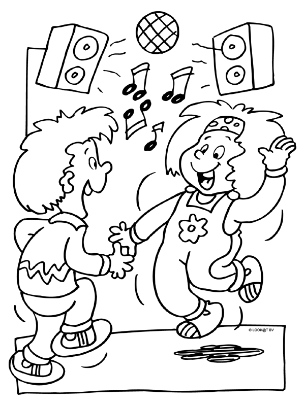 Dance coloring pages