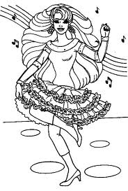 Dance coloring pages