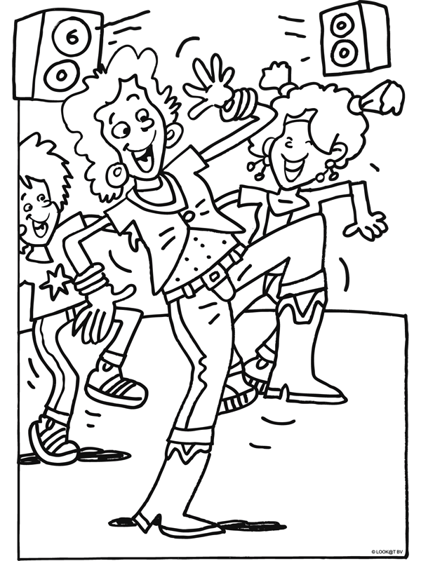 Dance coloring pages